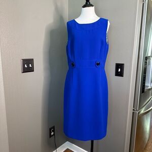 Tahari Royal Blue Midi Dress